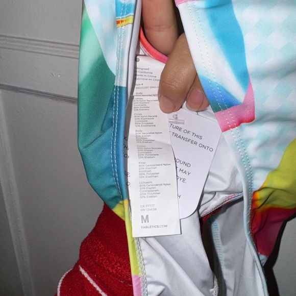 Fabletics Low Back One-Piece Swimsuit medium nwt - Picture 5 of 5